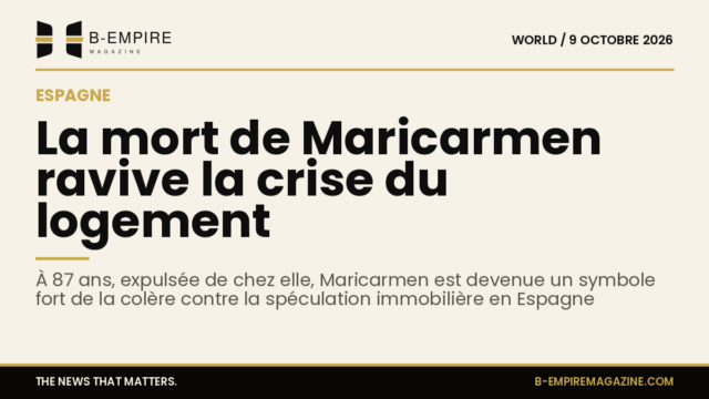 Portrait de Maricarmen Abascal, femme âgée devenue symbole de la crise du logement en Espagne