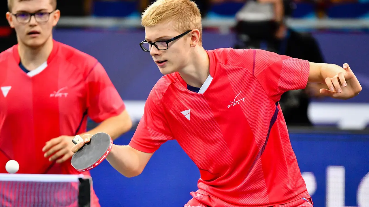 Félix Lebrun sacré champion d’Europe de tennis de table en simple et double
