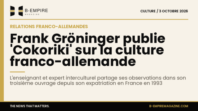 Couverture du livre 'Cokoriki' de Frank Gröninger sur fond papier avec une bande or