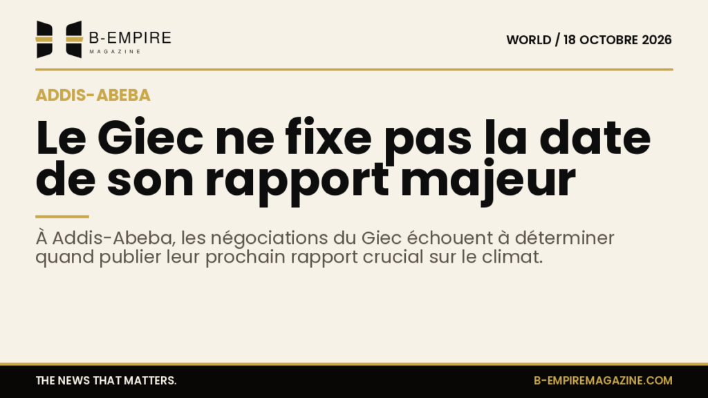 Photo de la réunion plénière du Giec à Addis-Abeba avec des délégués autour d'une table