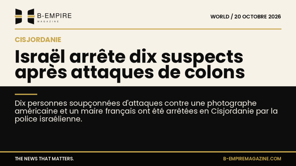 Visuel split avec une moitié fond papier et l'autre noir, titre sur la séparation évoquant des arrestations en Cisjordanie.
