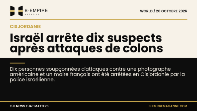 Visuel split avec une moitié fond papier et l'autre noir, titre sur la séparation évoquant des arrestations en Cisjordanie.
