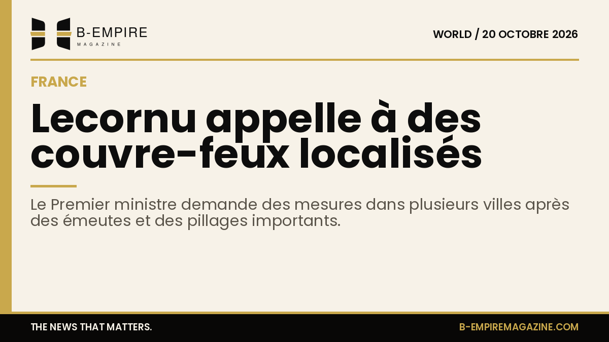 Photo d'une rue urbaine la nuit avec des commerces fermés, illustrant les mesures de couvre-feux.