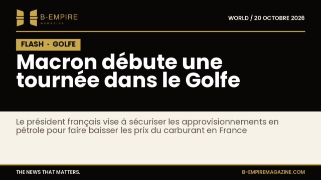 Visuel avec le mot FLASH en bloc noir, rappelant une information urgente, avec des couleurs encre et or