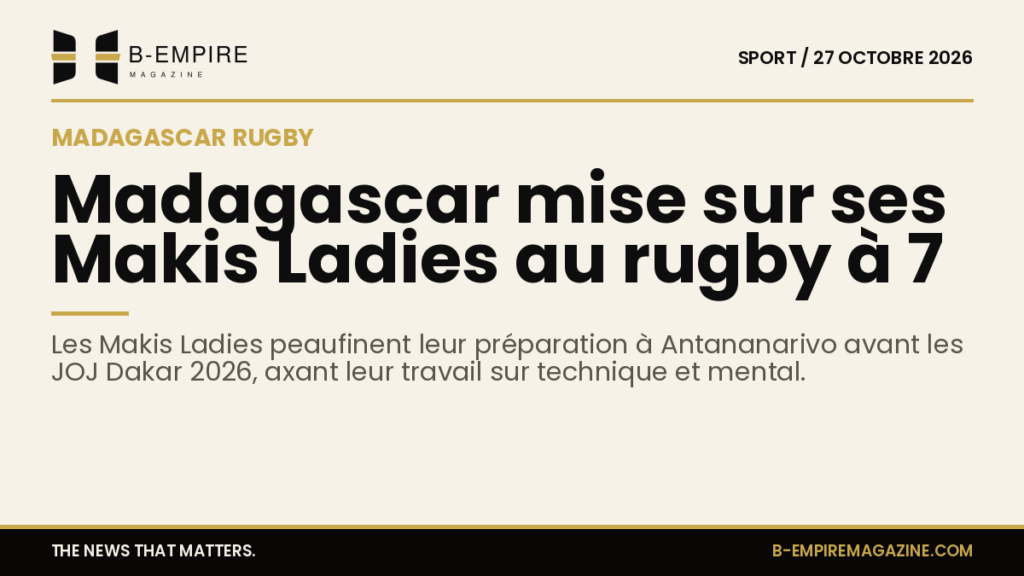 L'équipe féminine de rugby à 7 de Madagascar, les Makis Ladies, en entraînement à Antananarivo