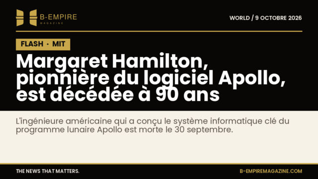 Portrait de Margaret Hamilton, ingénieure informatique américaine et pionnière du logiciel Apollo