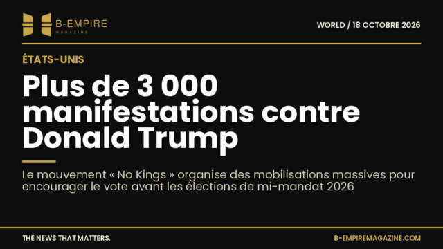 Manifestation du mouvement « No Kings » aux États-Unis contre Donald Trump avec pancartes et foule