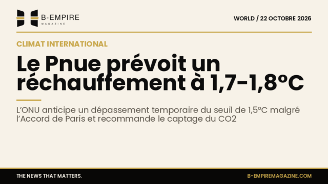 Illustration graphique montrant une hausse des températures avec un thermomètre indiquant 1,7°C à 1,8°C