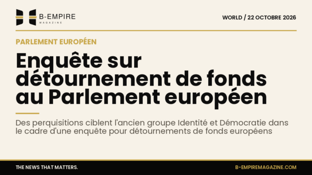 Salle du Parlement européen, lieu des perquisitions dans l'enquête sur l'ancien groupe Identité et Démocratie