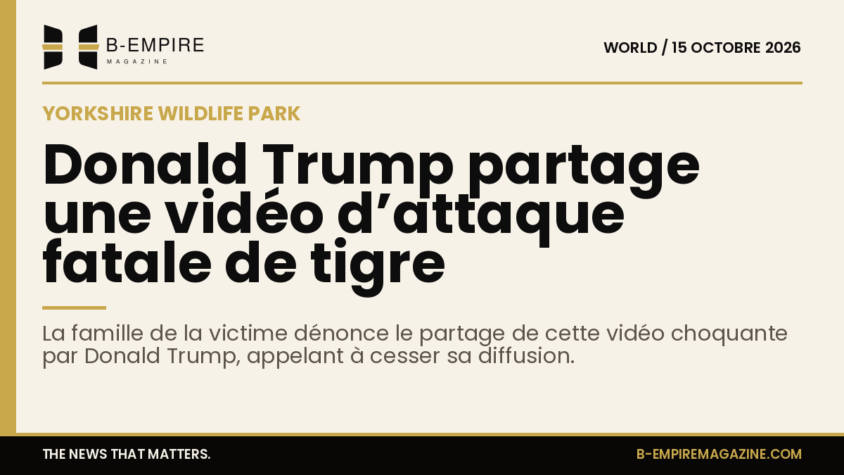 Capture d'écran d'une vidéo montrant une attaque de tigre dans un parc animalier au Royaume-Uni.