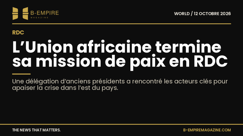 Photo d’une réunion diplomatique avec une délégation de l’Union africaine en RDC